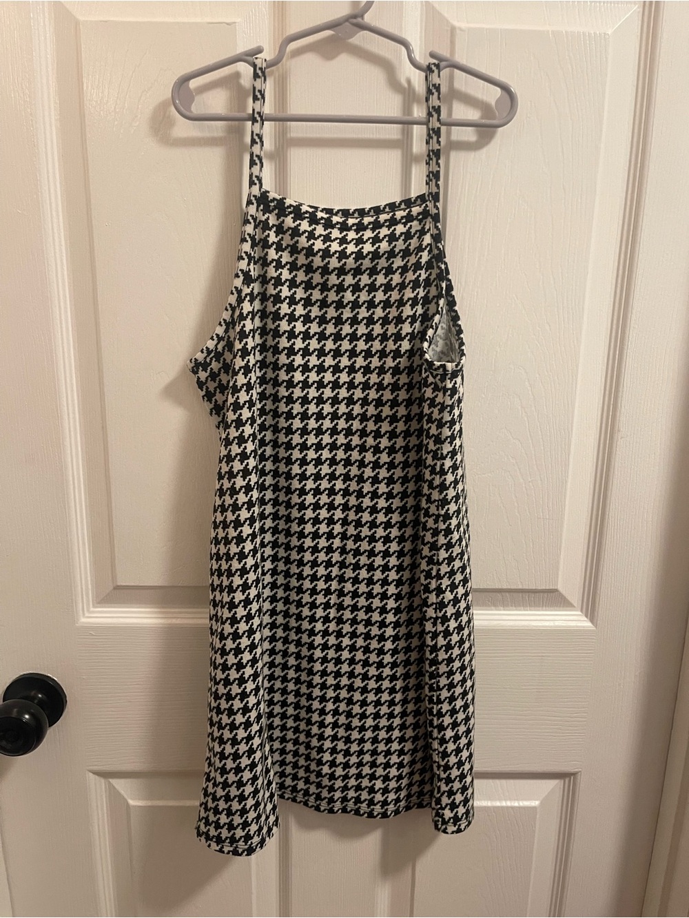Carter's Black and White Houndstooth Dress